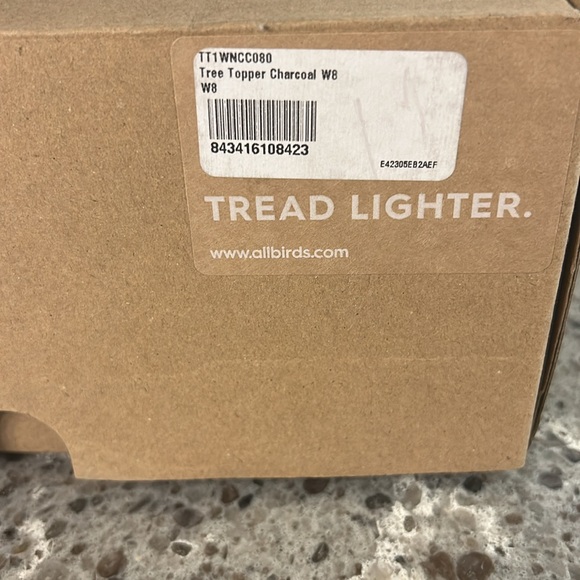 Allbirds Women’s Tree Topper High Tops, Size 8, Charcoal, NIB - Picture 7 of 8